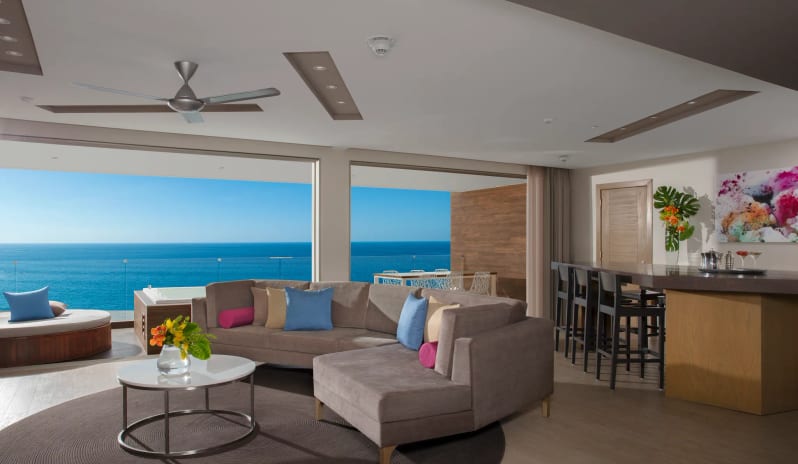 Secrets Riviera Cancun - Presidential Suite King  Living Room